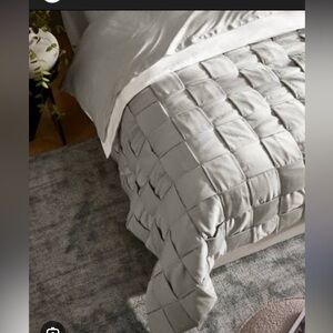 NWT Boll & Branch The Woven Icon Organic Cotton Mist Grey